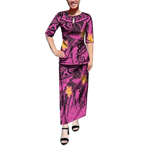 Eastdola Polynesian Women Puletasi Girls Puletasi Men's Shirts Boys' Shirts Samoan Tribal Design Summer Short Sleeves2