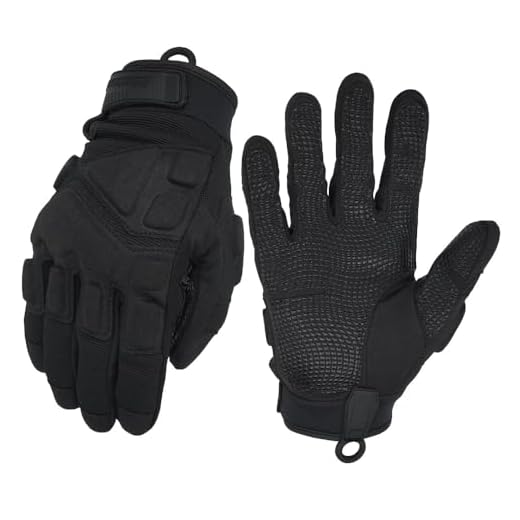 Seibertron Patented S.O.L.A.G 2.0 Index Finger Tip Touchscreen Tactical Sports Water Resistant Impact Gloves Also fit Airsoft Hunting Hiking Riding Cycling Motorcycle Climbing Full Finger Black M