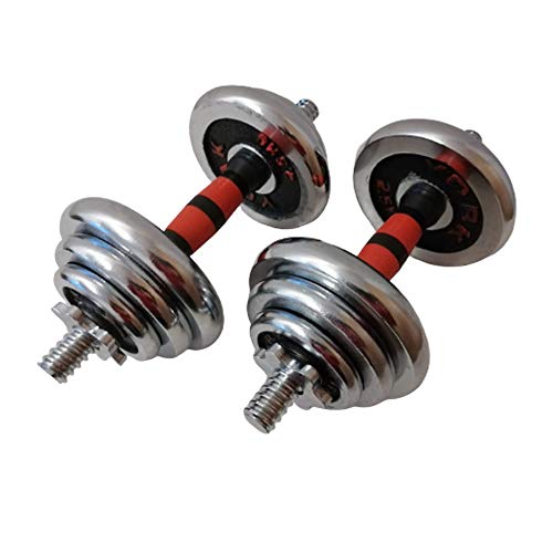 Natural Logistics Set Pesas. 2 Barras+Discos para Ajustar Peso.Caja de 10-15-20-25kg.Kottao (10Kg)