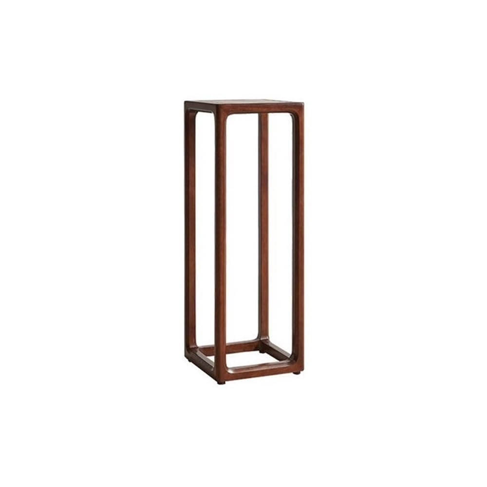 birene Vase Stand Simple Chinese Wood Bonsai Base, for Living Room Balcony High Leg Plant Shelves(L)