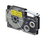 Largo de etiqueta 8 mts Casio XR-9YW1 - Cintas para etiquetadoras, color negro / amarillo