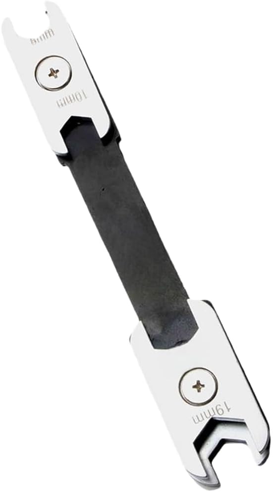 360 Degree Rotatable Ratchet, Dual-End Adjustable Spanner Tight, Multi-Function Hand Tool with Strong Construction, Black(Plum Blossom)