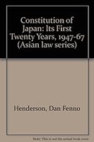 Constitution of Japan 0295738367 Book Cover