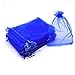 Dealglad 100pcs Drawstring Organza Jewelry Candy Pouch Party Wedding Favor Gift Bags (3x4, Royal Blue)