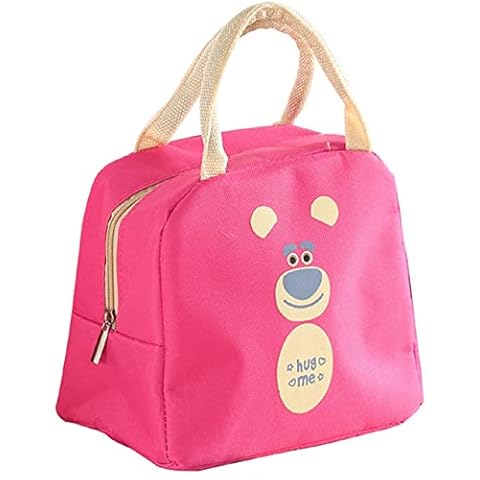 SHENGHUO Insulated Lunch Bag, Thermal Cooler Bag , Portable Bento Bag, Lunch Cooler Tote Bags for Adult Kids Picnic Food Storage Box (Rose) Cover