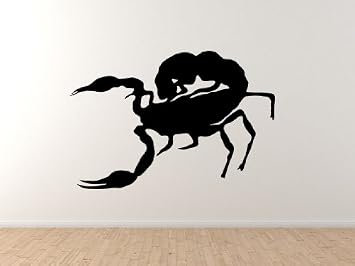 Insect Arachnid- Scorpion Venom Sting #1 - Scorpio logo - 45" Black Wall Vinyl Decal Decorative