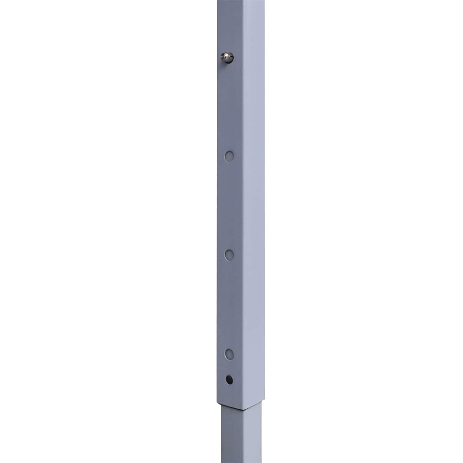 Antracyt składany namiot 200 x 200 x 315 cm | Oxford 600D, powlekana PCW, rama stalowa, 8 elementów, 4 ubrania, łatwy montaż