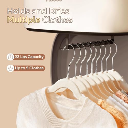 Image of Portable Electric Clothes Dryer for Home, Apartment, RV & Travel | Foldable Mini Wardrobe Dryer | Fast Drying, Low Noise & Energy Efficient for Baby & Light Clothes (D-1)