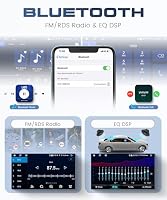 Rimoody 8 Core 6G+128G 9" Autoradio Android für Renault Megane 3 2009-2014 Carplay Wireless Android Auto 360°-Panoramablick GPS Mirror Link Bluetooth FM/RDS/EQ Lenkradsteuerung Rückfahrkamera – Ansicht 3