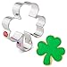 St. Patrick's Day Irish Shamrock Cookie Cutter - Ann Clark - 4 Inch - US Tin Plated Steel