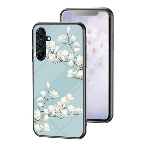 Coque Samsung S25 Edge anti-choc avec dos verre motif fleuri