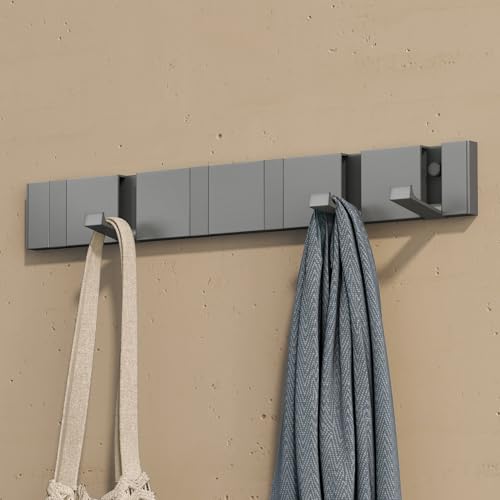 Doporro Perchero de Pared de Aluminio Plegable