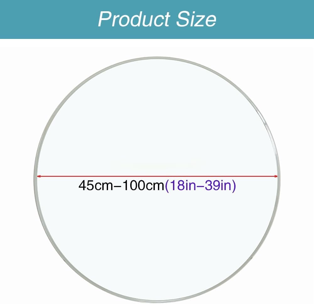 16 in - 40 in Glass Table Top Round, Tempered Clear Glass Surface 1/4" Thick Beveled Polished Edge Tabletop Protector for Patio, Dining, Coffee, Desks, End Tables(35inch/88cm)