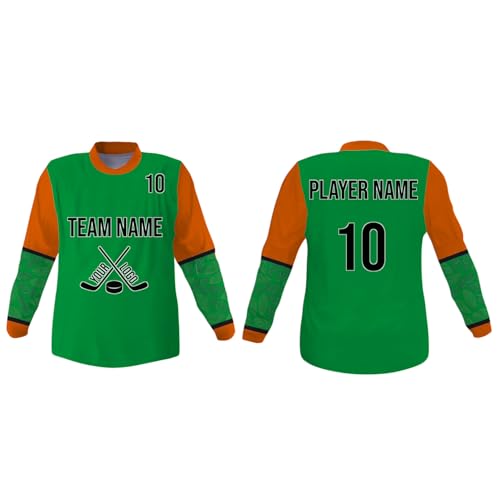 Image of SGS Sports Gear Custom Hockey Jersey, Personalized Reversible or Standard Design with Name & Number, Hockey Jersey