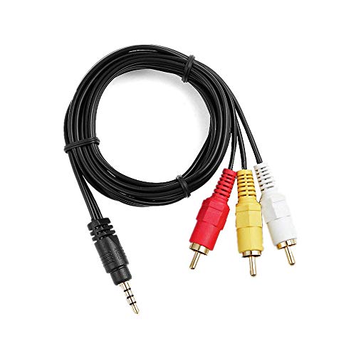 3.5Mm To 3 Rca Av A/V Audio Video Tv-Out Cable/Cord/Lead For Sony Digital Camcorder Dcr-Trv280 Dcr-Trv260 Dcr-Trv250 #TOP4