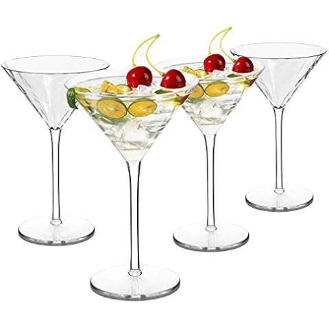 MICHLEY Elegante Cocktailgläser aus 100% Tritan Kunststoff Martinigläser 247 ml Cover