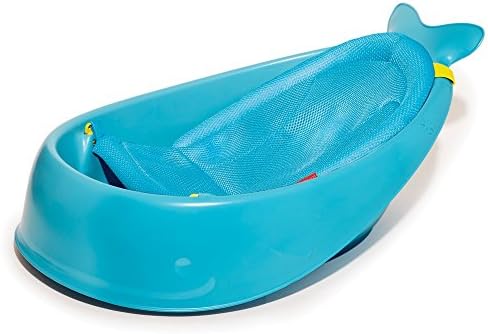 Skip Hop Infant Bath Tub 3-Stage Grow With Baby Smart Sling MOBY Bathtub Blue Age 0+