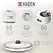 Haden Dorset 1.7 Liter Stainless Steel Electric Kettle, Hot Water Kettle with 360-Degree Base and Auto Shutoff, Ivory & Chrome