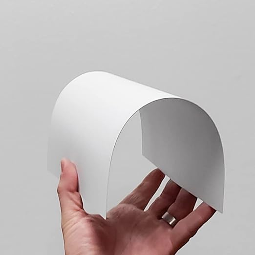 Lámina de vinilo rígido mate blanco - .020 pulgadas (20mil) x 28 x 40 pulgadas pack de 2 miniatura 5