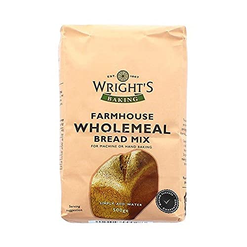 Wright's Baking Bread Mix Selection Pack - Premium White, Farmhouse Wholemeal, Mixed Grain, Cheddar Cheese & Onion, Classic Ciabatta (One of Each 500g Pack)