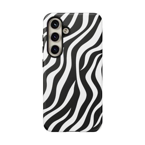 Coque rigide Samsung S24 zébrée mate pour look urbain chic