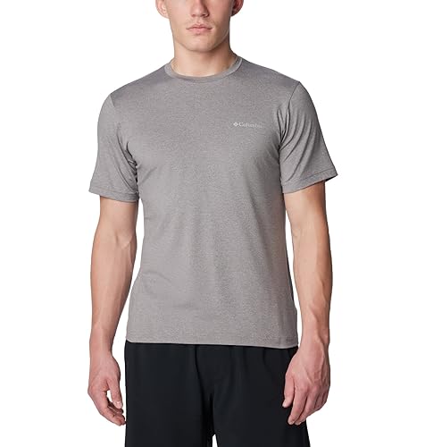 Columbia Tech Trail Crew Neck II T-Shirt Homme pour randonnée active en noir