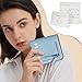 COSHASYOO Initial RFID Wallets Small for Teen Girls Women Monogram Slim Thin Wallets, Travel Credit Card Cash Coin Holder Fashion Accessories Daily Essentials Birthday Gifts Blue Letter I