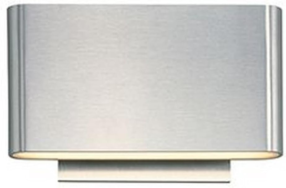 ET2 E41310-SA Alumilux Spartan ADA & JA8 Compliant Outdoor LED Wall Sconce, 6-Light 11 Total Watts, 4" H x 7" W, Satin Aluminum