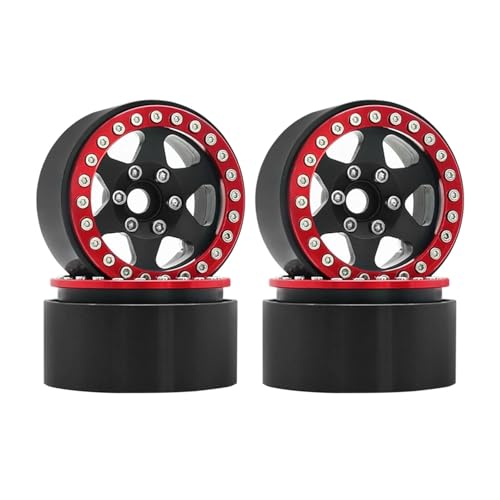 RC�A�N�Z�T���[ For Axial RBX10 For SCX10 90046 For Capra For UTB For TRX4 For RedCat D90 1/10 ���^�� 6 �X�|�[�N�r�[�h���b�N�z�C�[���n�u���� RC(Type10)