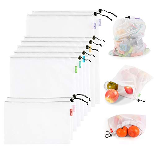 Eono by Amazon - Bolsas Compra Reutilizables Ecológicas Bolsa de Malla para...