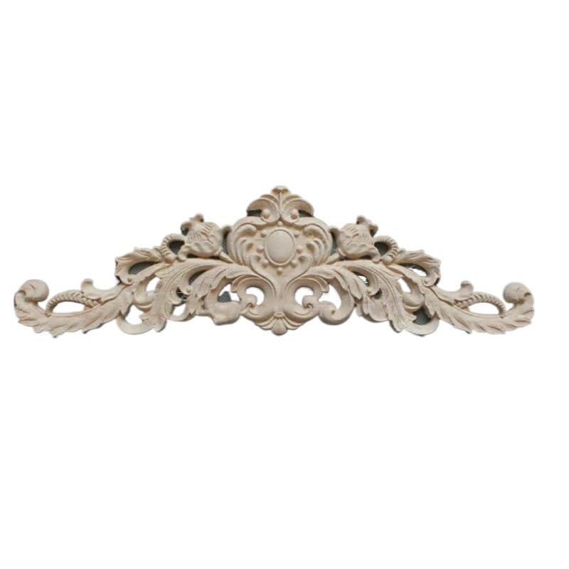 1PC 花木彫りアップリケナチュラル未塗装木彫りデカールヴィンテージモールディング家庭用家具デカール家の装飾工芸品