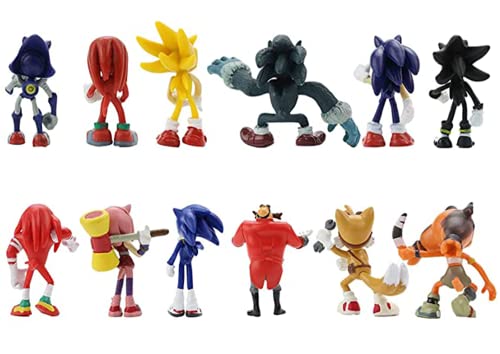 Cartoon Action Figures Children’s Toy Super Hedgehog Action Figures Birthday Party Favors, Christmas Decoration, Easter Supplies, Collection, Gifts For Kids(23-12Pcs) #TOP5