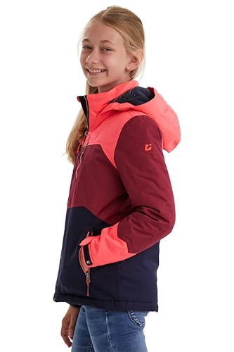 killtec Mädchen Lynge Grls Jckt B Funktionsjacke Mit Kapuze, neo-coral, 128