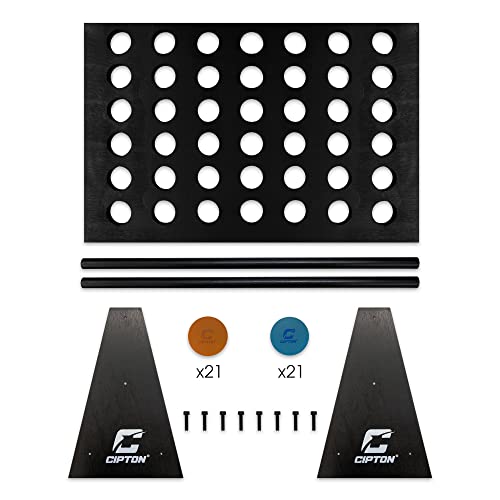 Cipton Gaming 4 In A Row Jumbo Connect Set Game, Great For A Family And Friends Group Games, Connect Colors 4 Across, Includes A Full Size 29.5” Counter Board & 42 Discs, Outdoor & Indoor Games For 2 Players #TOP3