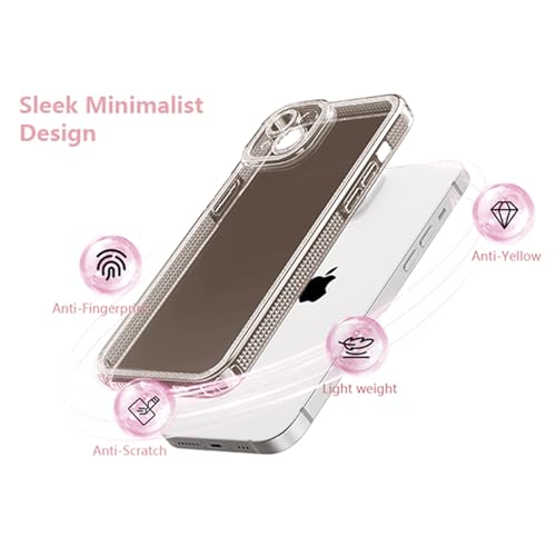 ZTOFERA Designed for iPhone 13 6.1 inch,Sparkly Cute Clear Case for Women Girls,Glitter Bling Flexible Soft TPU Silicone Bumper Protective Cover for iPhone 13,Black by ZTOFERA - Used condition - Image 3