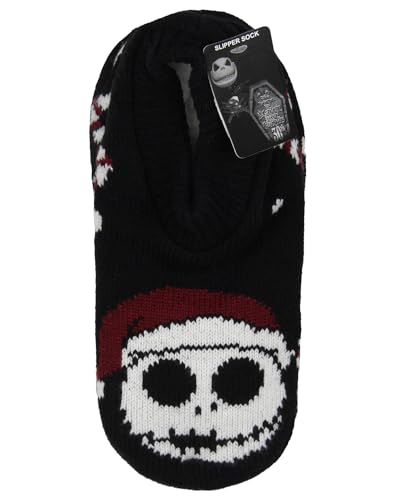 Disney The Nightmare Before Christmas Santa Jack Skellington Slipper Socks No-Slip Sole For Women and Men3