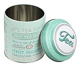FACKELMANN Teeaufbewahrungsdose rund 0,65L Tarro Redondo para Guardar té, 0,65 L, hojalata, Verde, Druchmesser: ca. 8,5cm