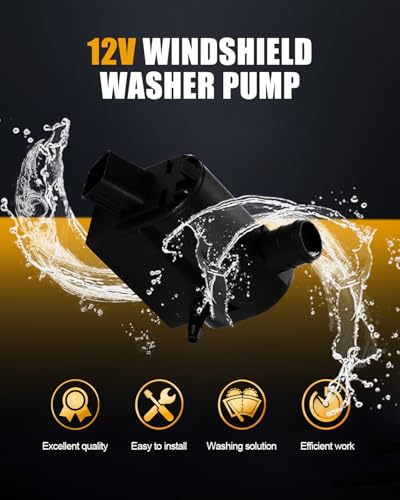Image of ROADFAR Rear Windshield Washer Pump Fit for Kia for Spectra 2007-2009 | Fit For Kia For Forte Koup 2010-2016|For Kia For Soul 2010-2014|For Kia For Rio5 2006-2011|OEM:98510-2K000|with Grommet