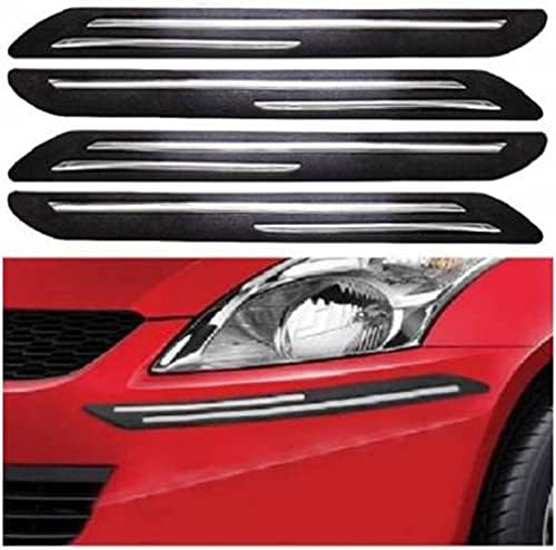 RONISH Double Chrome Car Bumper Protection Guard for Renault Clio 0.9 Tce 90 Dynamic S Nav
