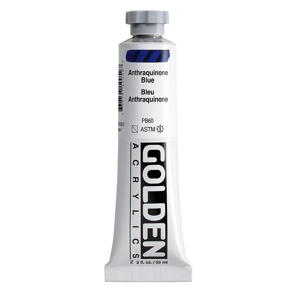 Pro-Art Golden Heavy Body Acrylic Paint 2 oz-anthraquinone Blue — image 1
