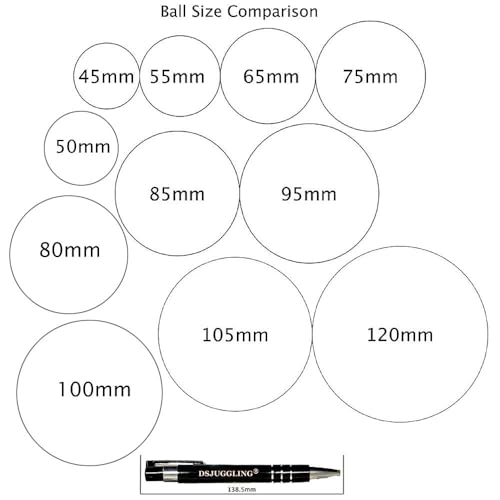 DSJUGGLING Small Size 65mm Clear Acrylic Contact Juggling Ball for Beginners & Transparent Practice Juggling Ball Great for Small Hands and Multiple Balls Contact Juggling (appx. 2.55 inch) - Thumbnail 5