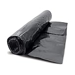 Heavy Duty Black Polythene Sheet - DPM/DPC 300 mu - 1200 Gauge - Select Size (Polythene, 8M X 4M)