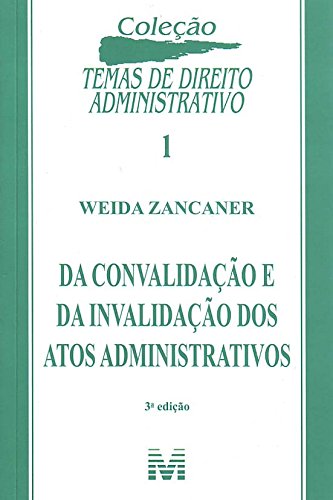 Capa de Da Convalidação E Da Invalidação Dos Atos Administrativos