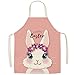 1 szt. Domowy fartuch lniany dla kobiet Akcesoria do pieczenia Fartuch biały, 68x55cm dorosły