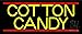 The Sign Store N105-14092 Yellow Cotton Candy Neon Sign44; 10 x 3 x 24 in.