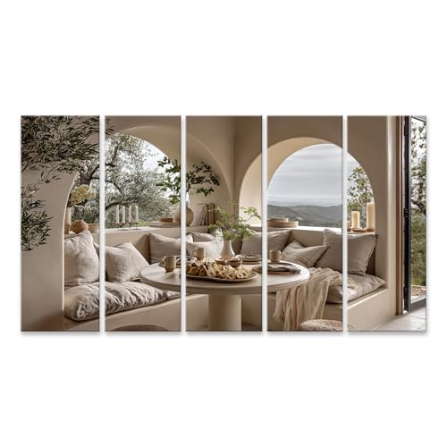 Tableau sur toile pour habiller un grand mur vide de salle à manger