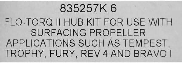 Mercury Boat Hub Kit 835257K6 | Flo Torq II
