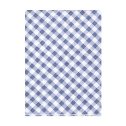 Image of Hudson Baby Unisex Baby Cotton Poly Flannel Burp Cloths Bundle, Pink Blue Pretty Floral, One Size