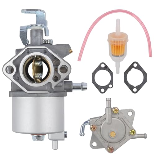 Carburetor & Fuel Pump Repair Kit for Club Car Precedent/Carryall/DS (OHV FE350 1996-UP) Carb Fuel Pump Fuel Filter Fuel Hose & 2 Gaskets Replaces 1019059-01/1016441-01/1018059-01