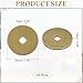 uxcell 10pcs Cabinet Knob Backplate, 1.2 Inch Round Shape Radial Brass Backplate Washers Classical Furniture Decoration Gasket for Cabinet Drawer Cupboard Doors Hardware (Bronze Tone)